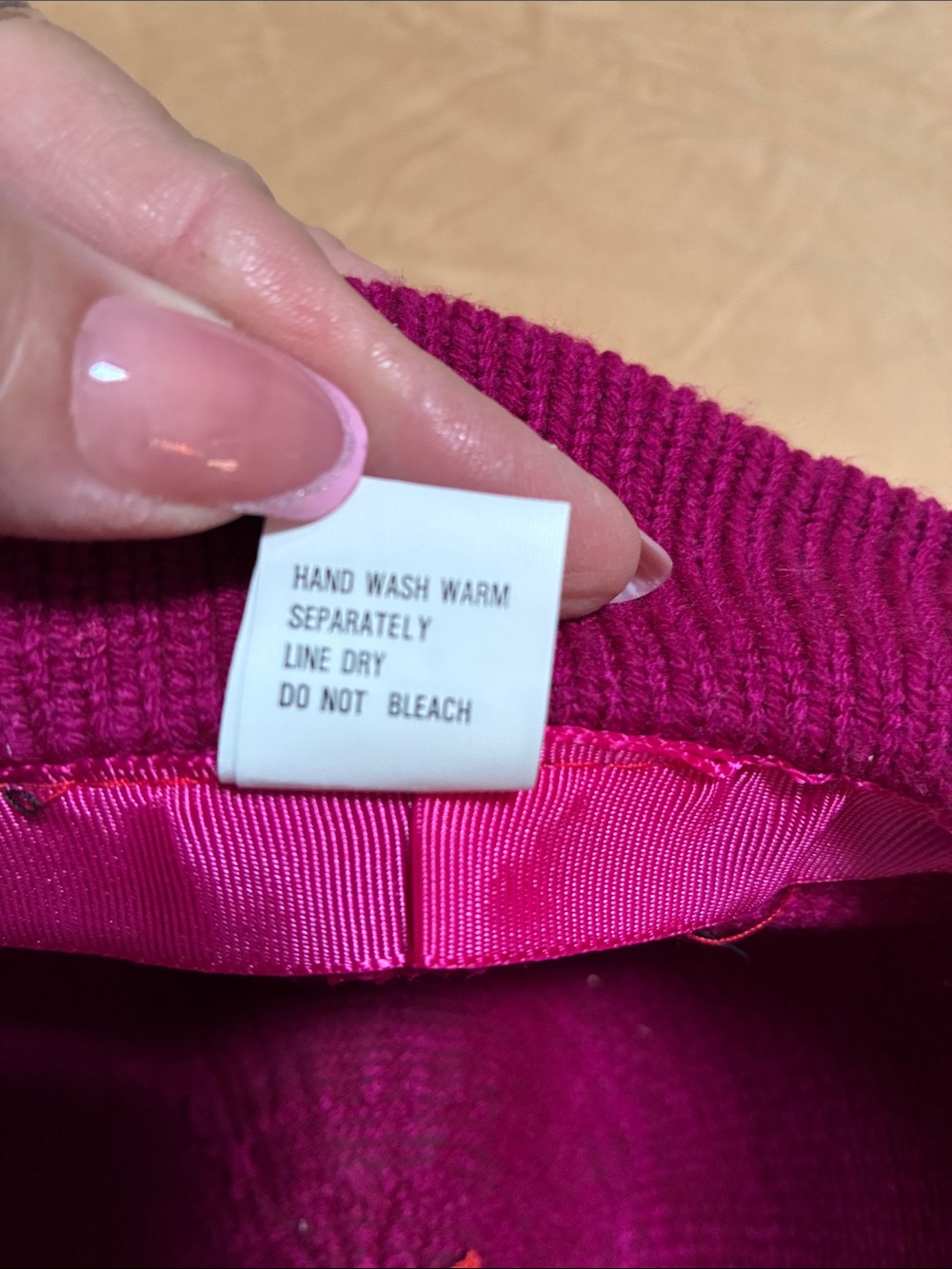 Fuchsia Sweater Knit Bucket Hat - Picture 4 of 9